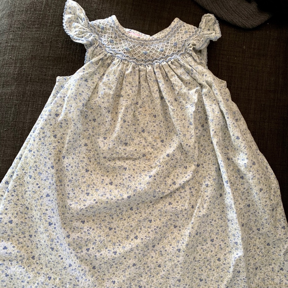 Petit Bebe Floral Smocked Dress
